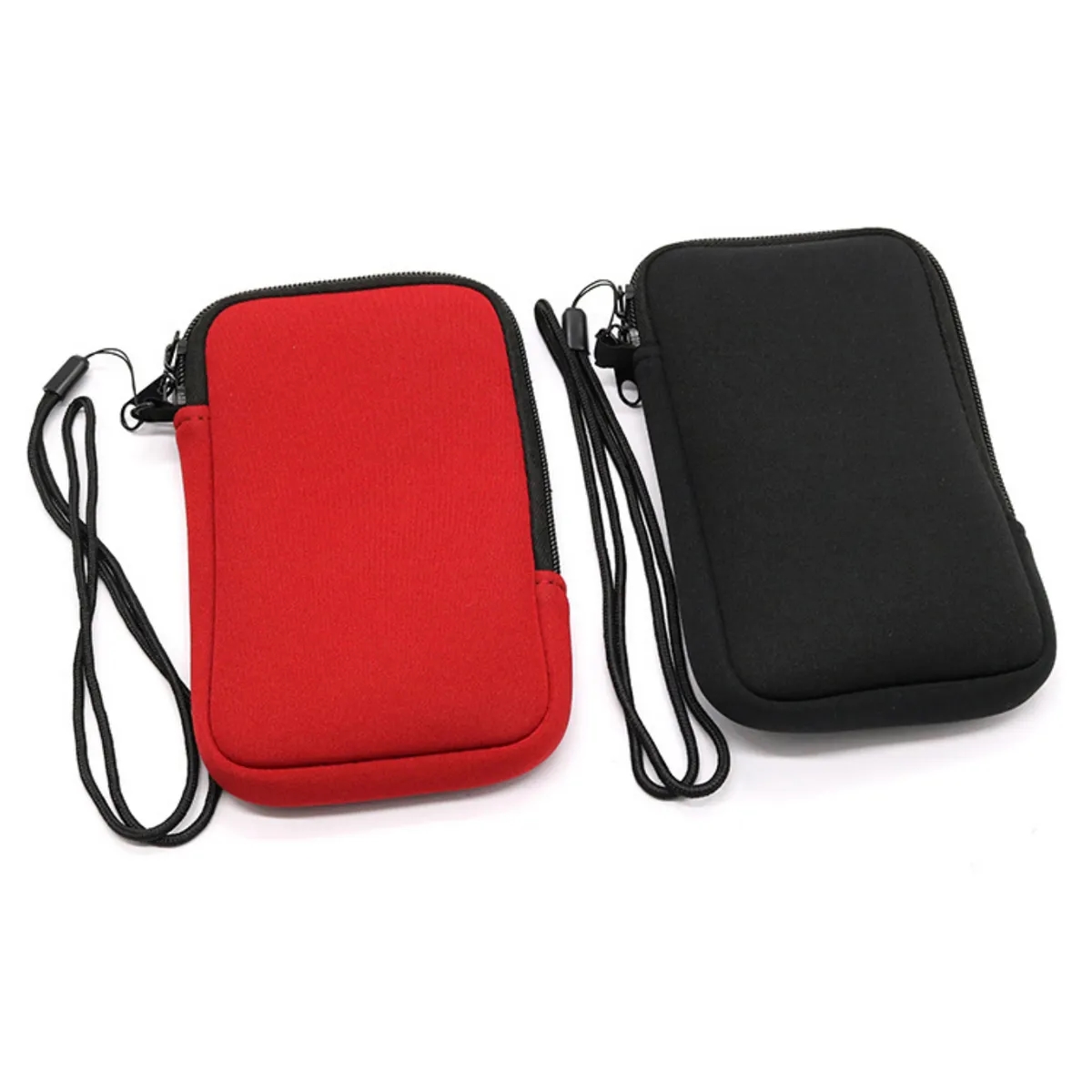 Neoprene Zipper Phone Pouch with Lanyard Strap 6