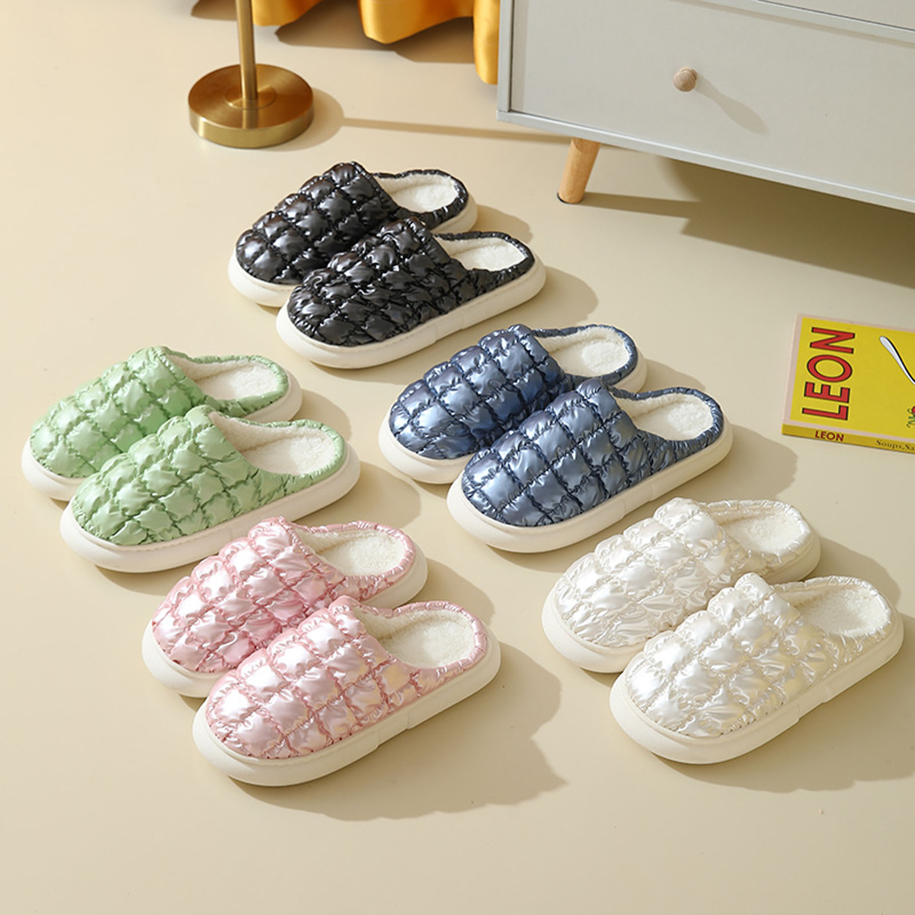 Warm Indoor Cotton Slippers 4