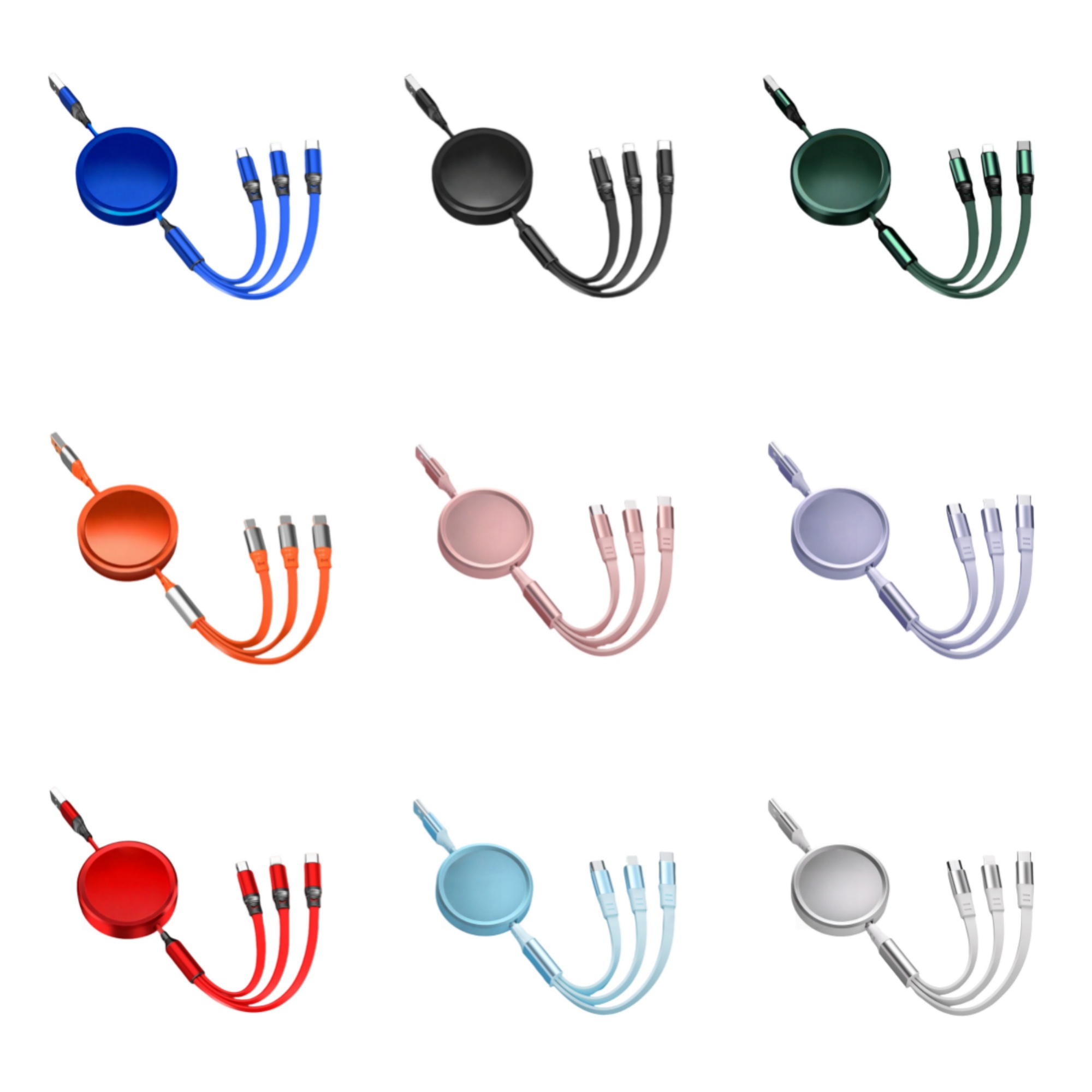 3 in 1 Retractable Charging Cable 5
