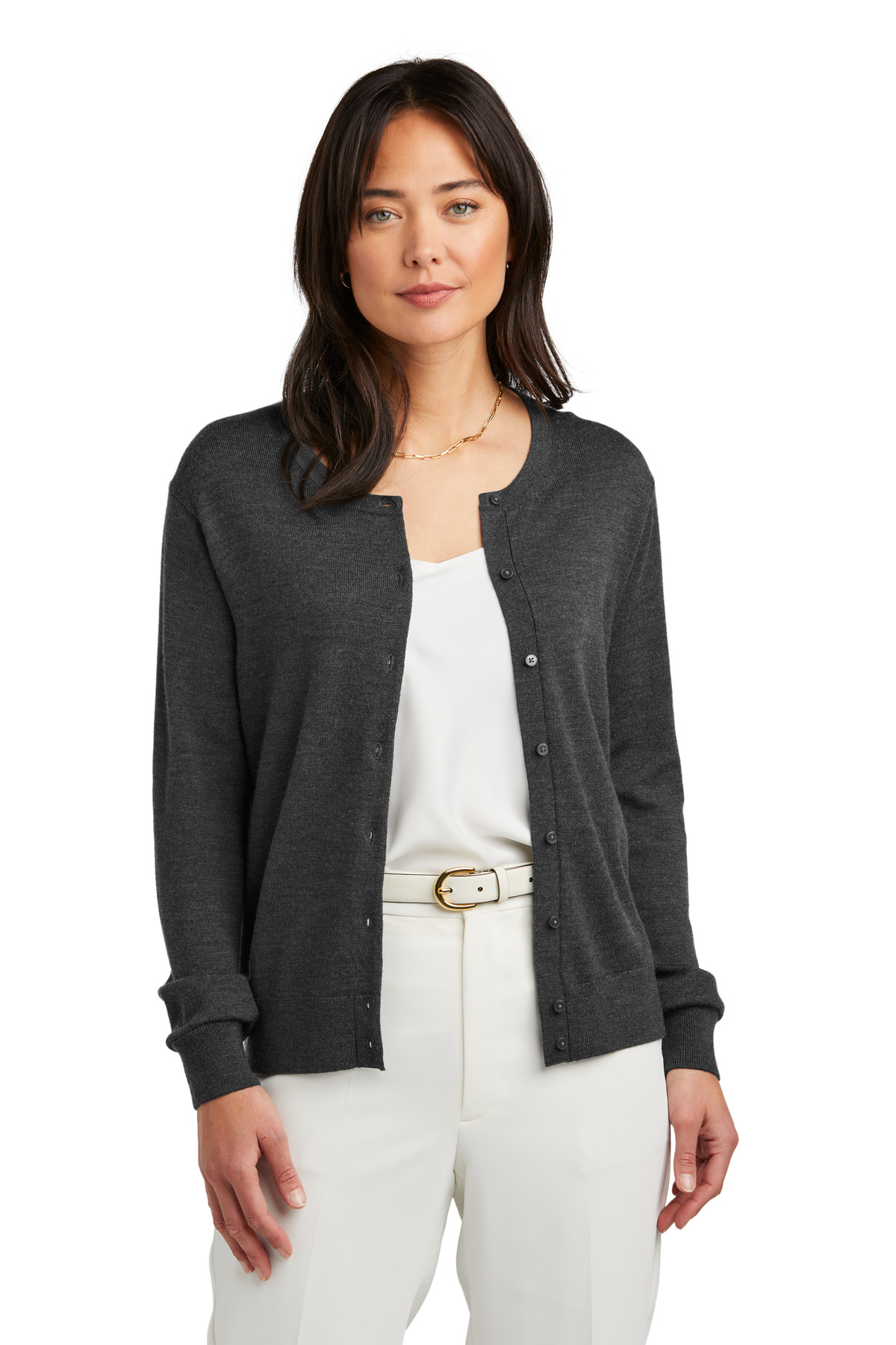 Brooks Brothers Women's Washable Merino Cardigan Sweater BB18413 16