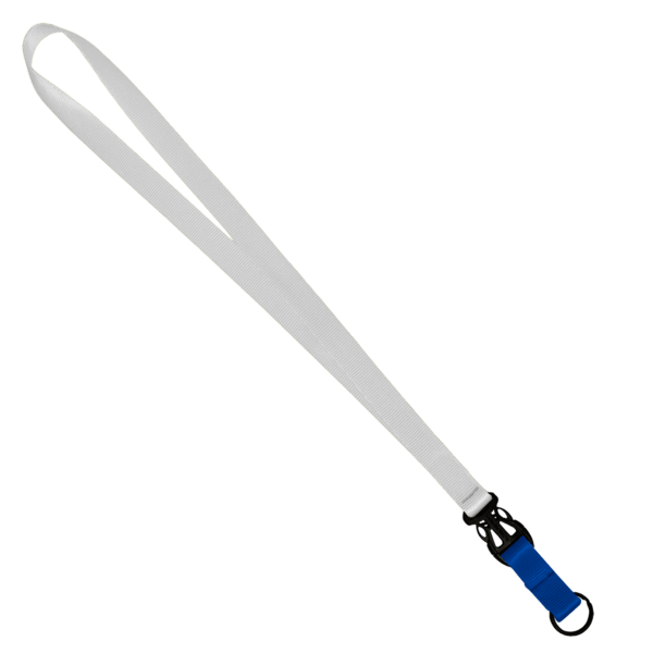 3/4" Multi color (Top and bottom) Nylon Lanyard with Plastic Slide Buckle R 68