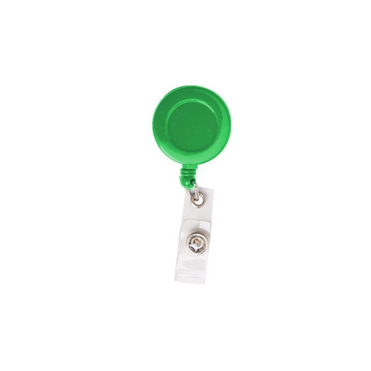 Cord Round Retractable Badge Reel with Metal Slip Clip 10