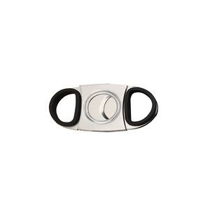 Compact Cigar Cutter With Black Ring And Double Sharp Blades 1