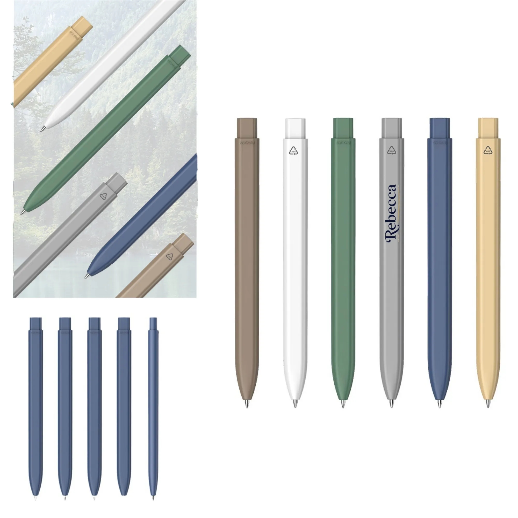 Customized three port reusable pen