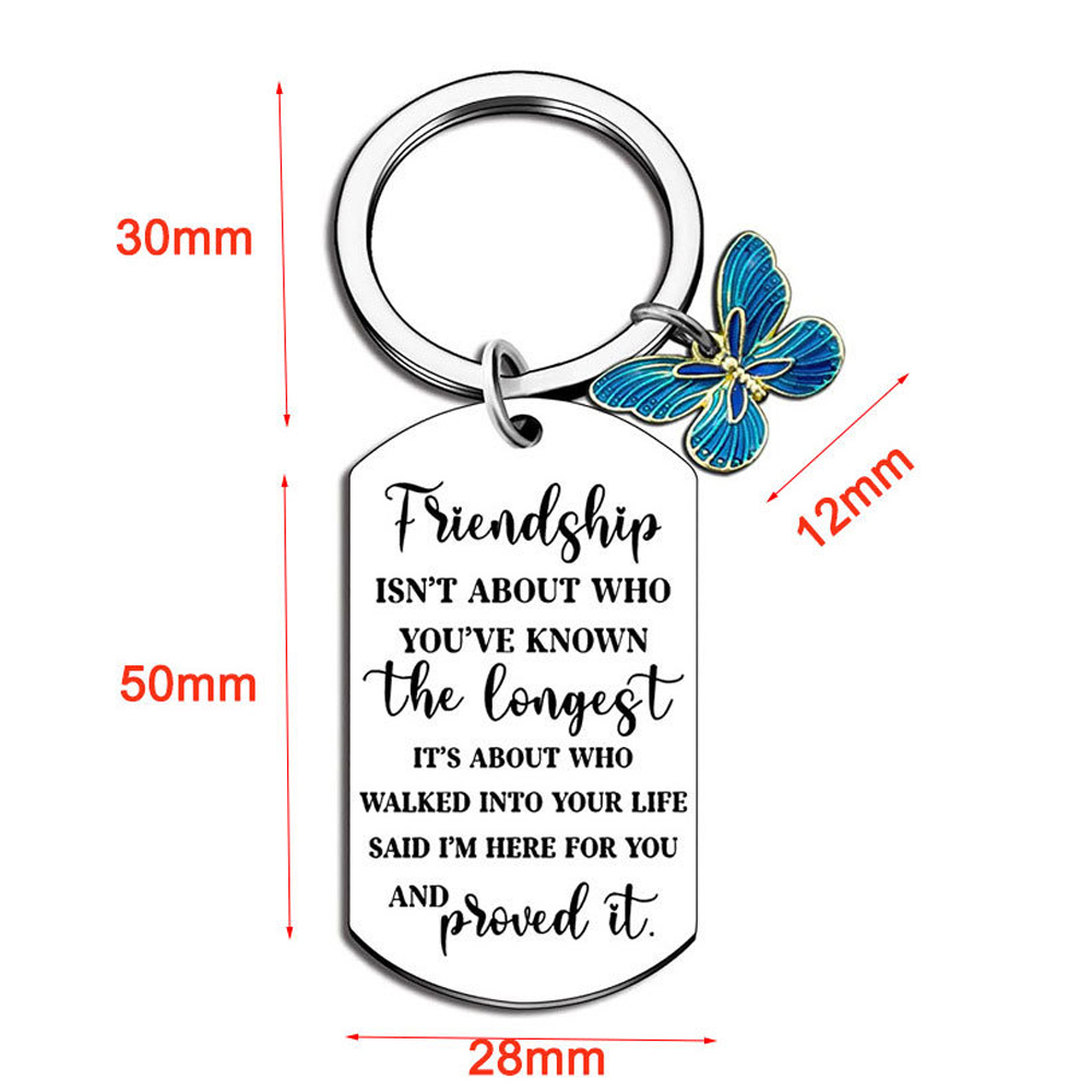 2 " Good Friend Stainless Keychain 4