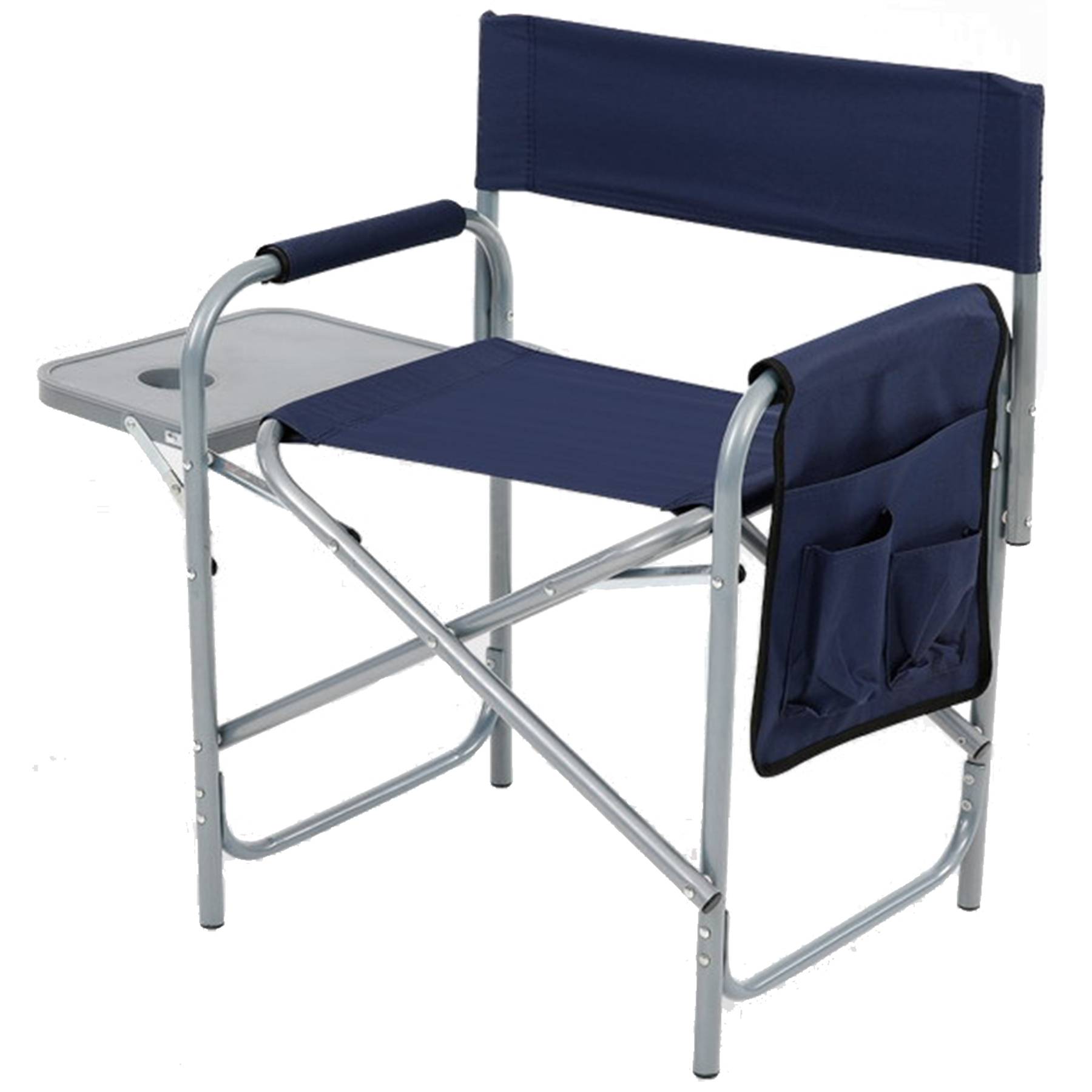 Steel folding camping chair beach high armchairs 2