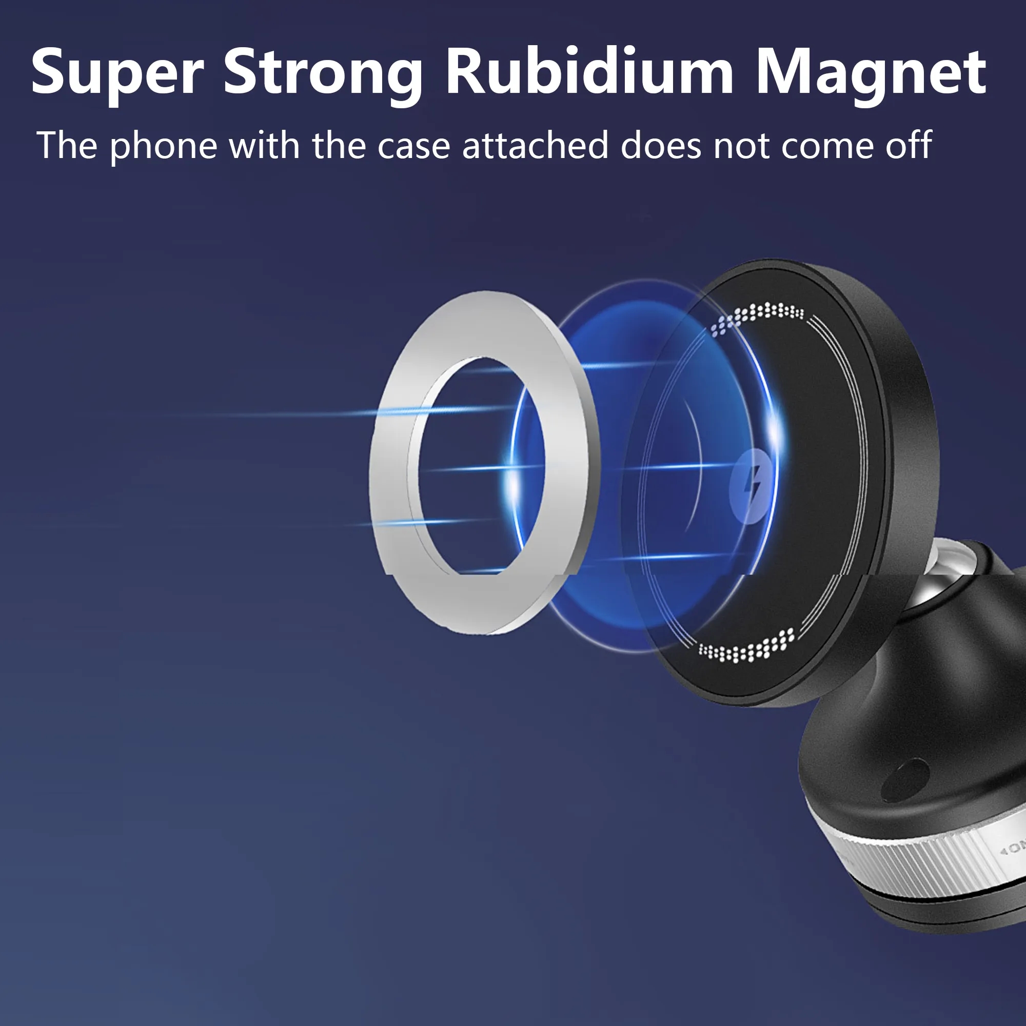 Magnetic Wireless Charging Car Mount 13