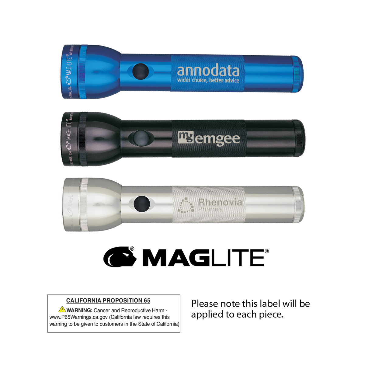 S2D MAGLITE® 2D Laser Engraved