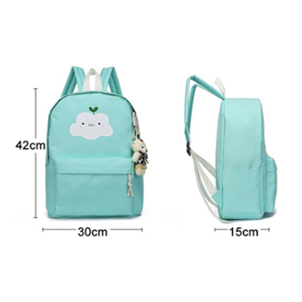 5-Piece Multi Function Fashion School Bag Set Kit 5