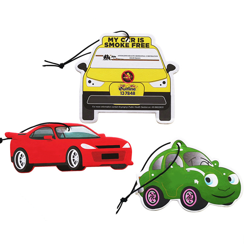 Car Shape Full Color Printed Air Freshener up to 10 sq inches 2