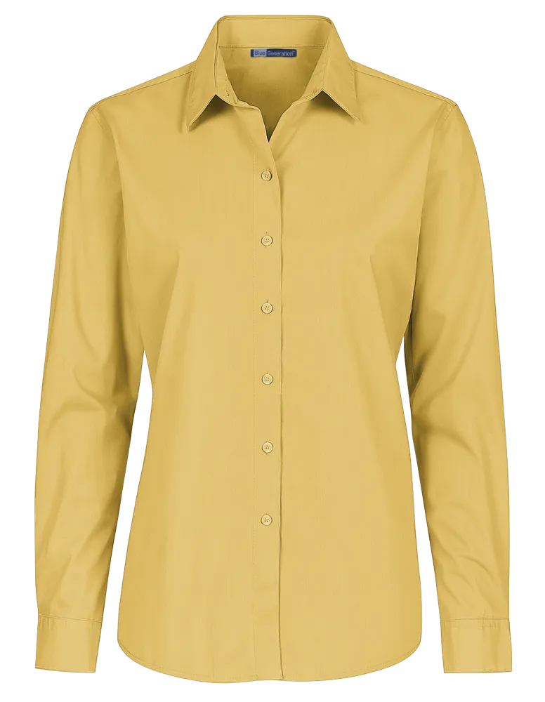 Ladies' L/S Value Poplin Shirt 46