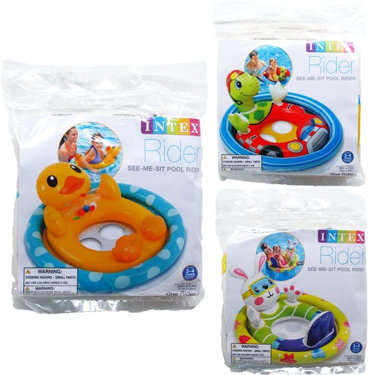 Intex Kids See-Me-Sit Inflatable Pool Rider 28" 2