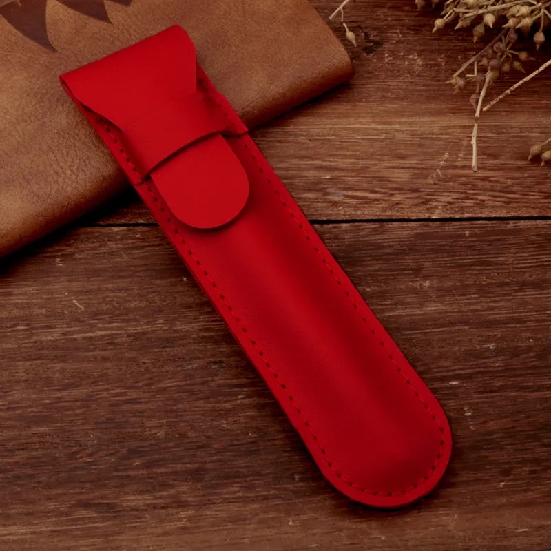 Standalone PU Leather Flip Cover Pen Organizer 2