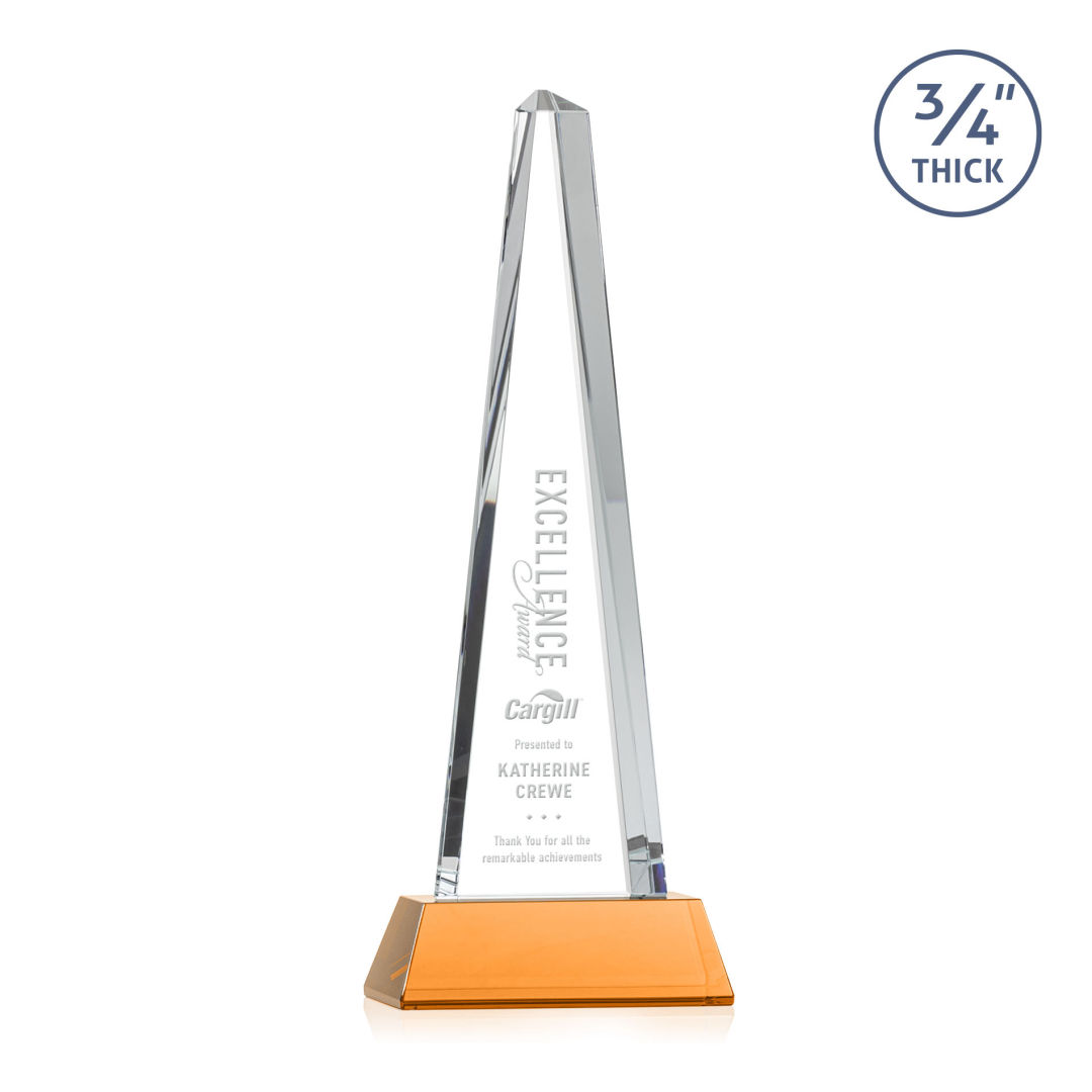 Majestic Tower Award on Newhaven Base - Amber 4