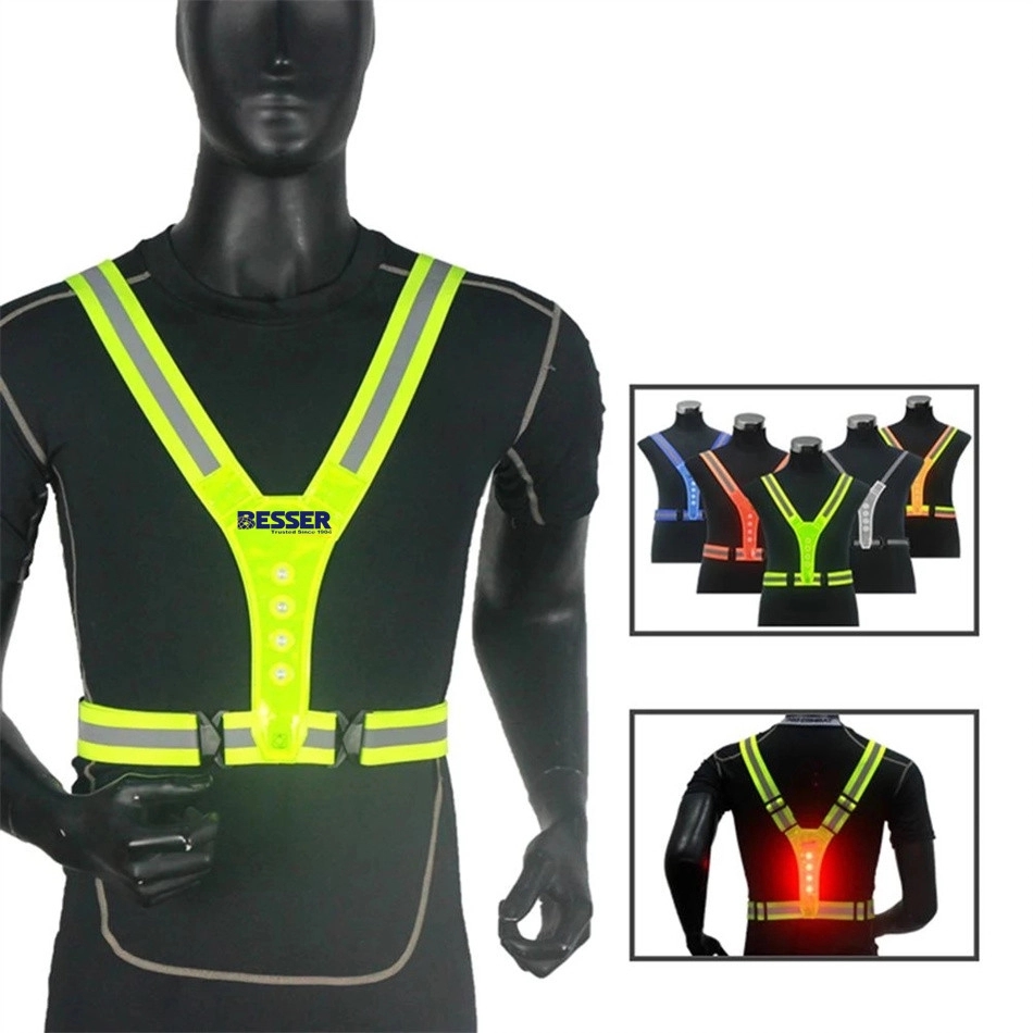 Adjustable Reflective LED Vest 2