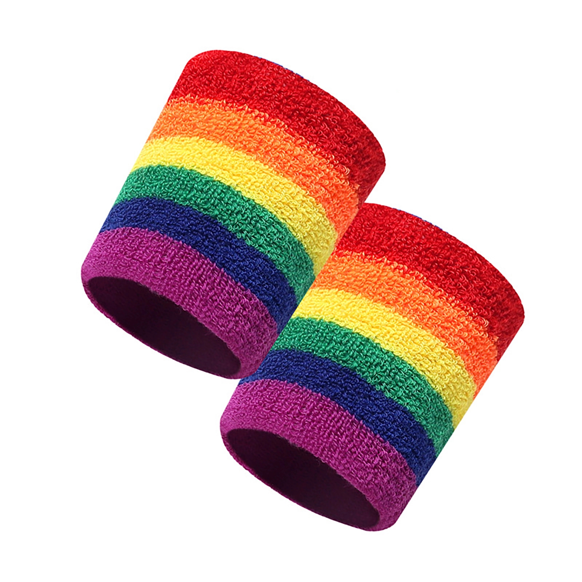 MOQ 100pcs Sports Sweatband Wrist Guards With Embroidery 2