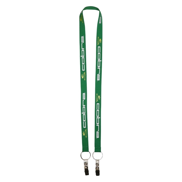 3/4 inch Recycled Econo Dual Attachment Lanyard 3