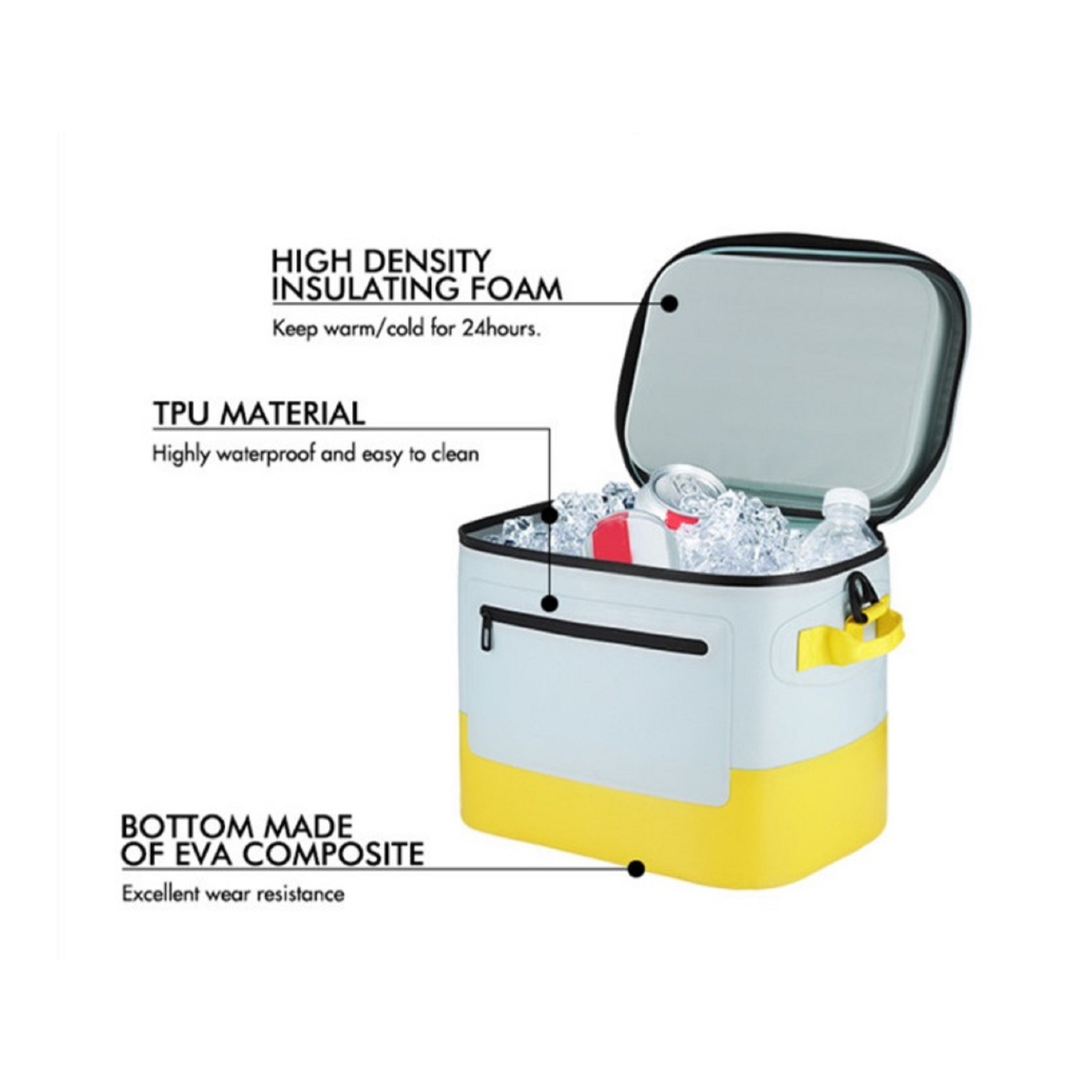 Waterproof Soft Cooler 30 Cans Insulated Cooler Bag 6