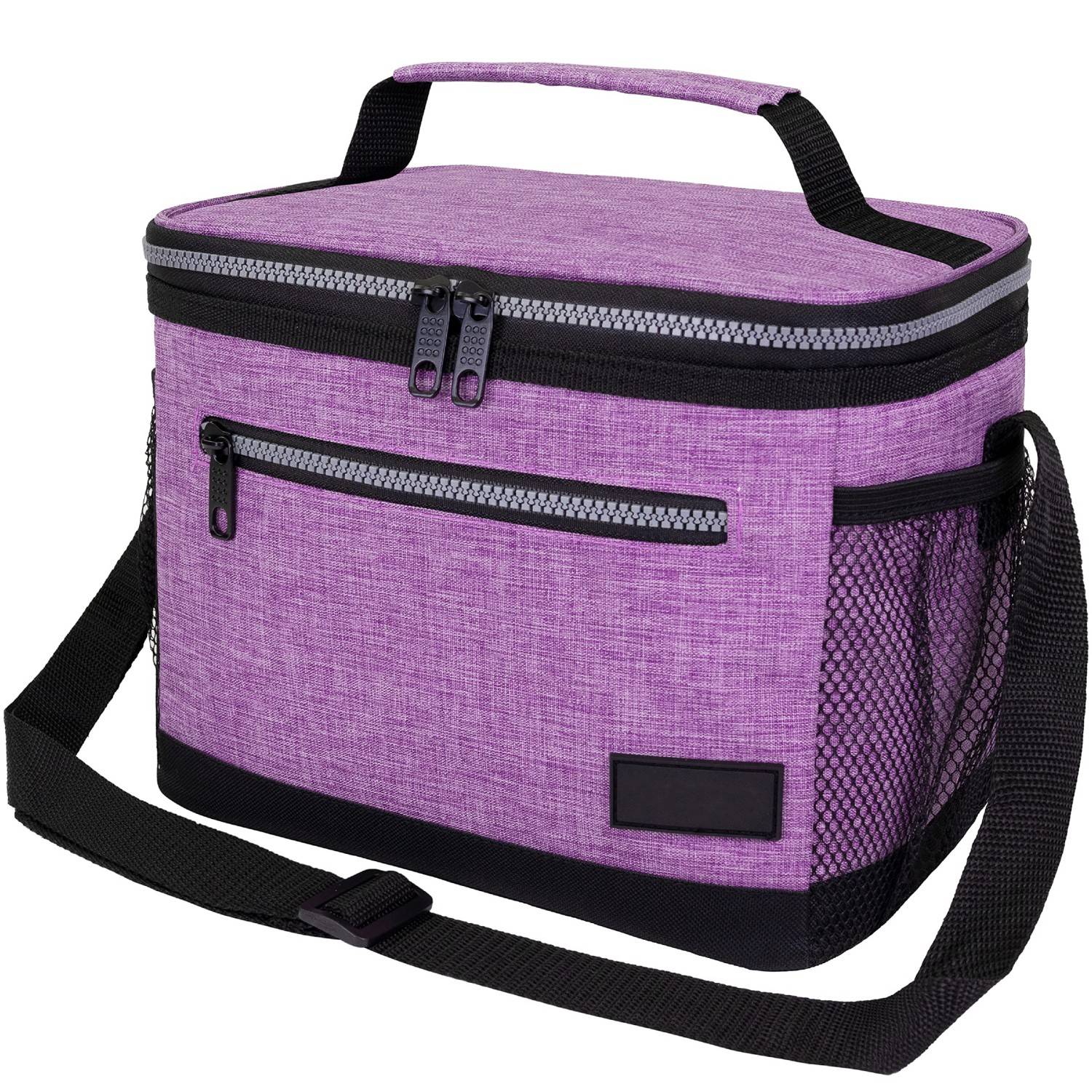 8L Leakproof Oxford Insulated Lunch Cooler Bag w/ Pocket 3