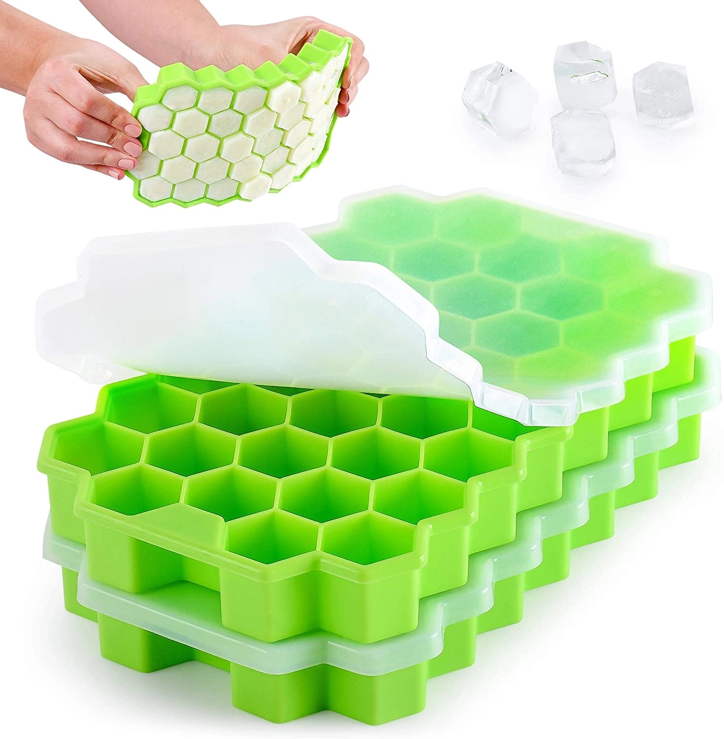 Honeycomb Silicone Ice Mould 1