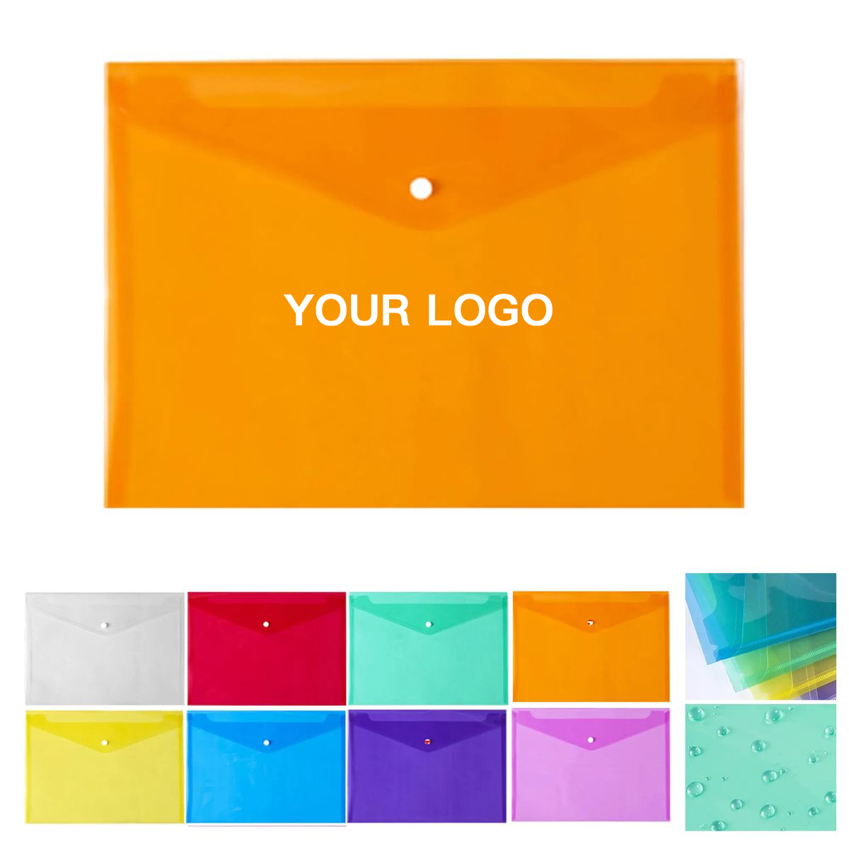 Full Color Printed File Folder with Snap Button 11