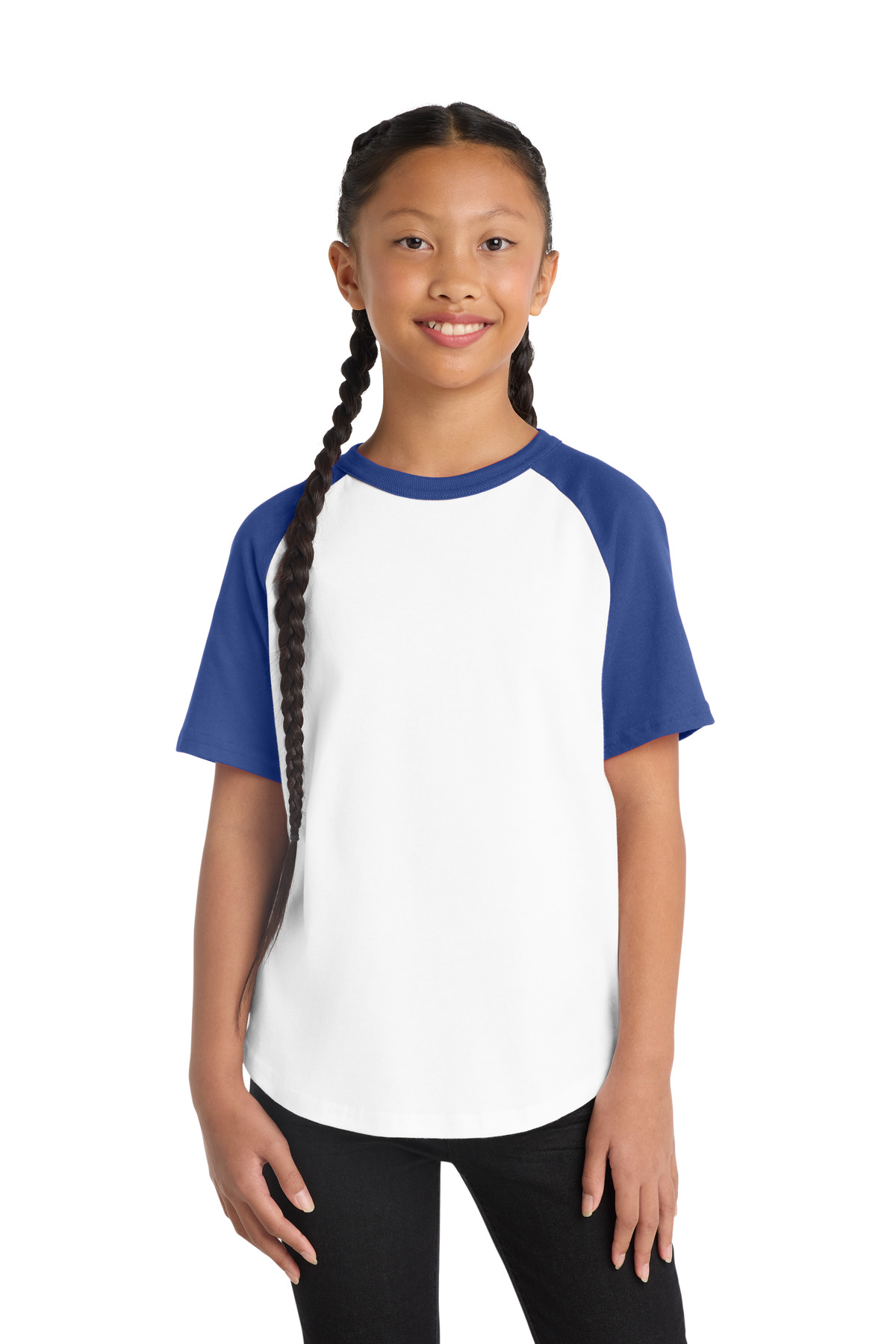Sport-Tek Youth Short Sleeve Colorblock Raglan Jersey. YT201 19