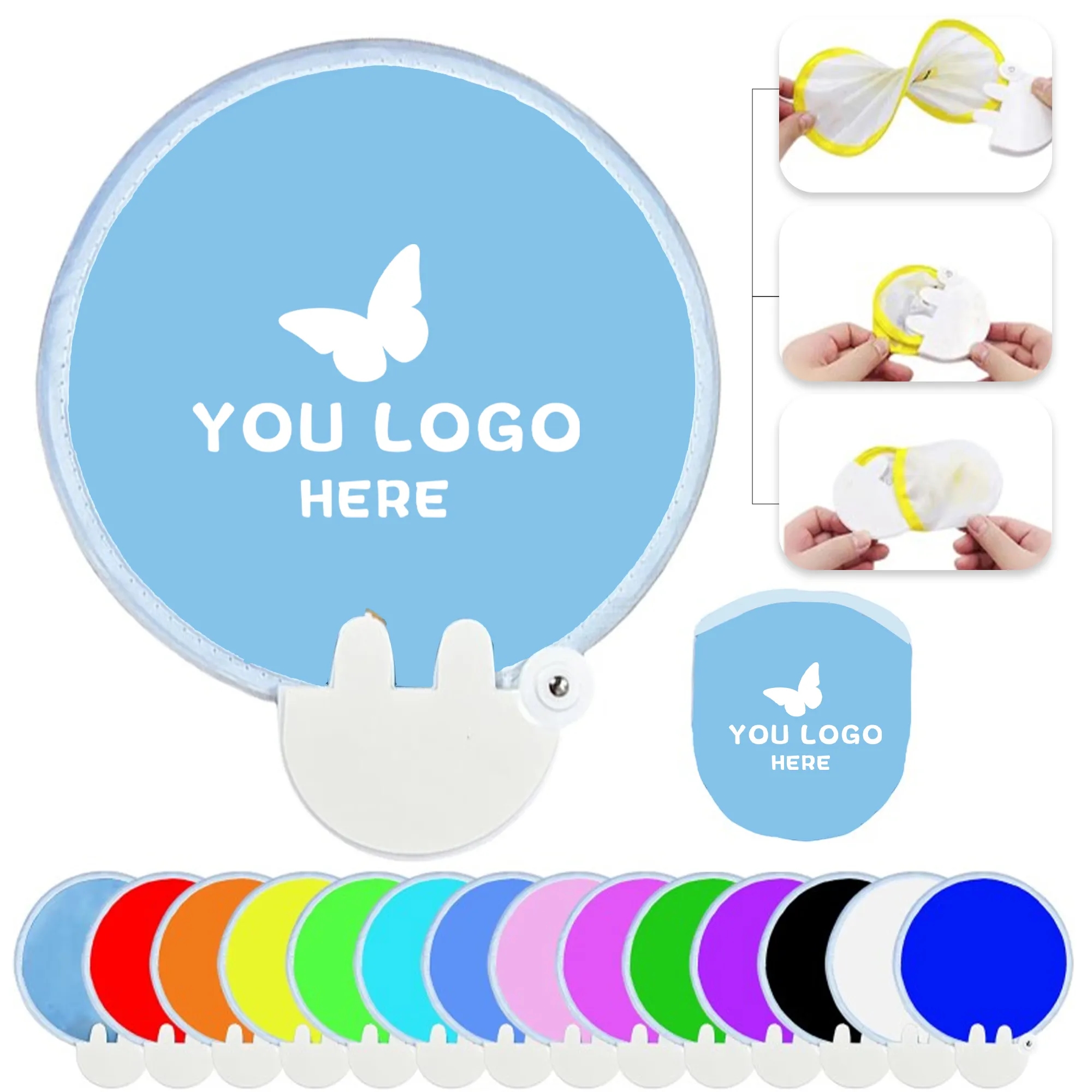 Foldable Hand Discs Fans 1