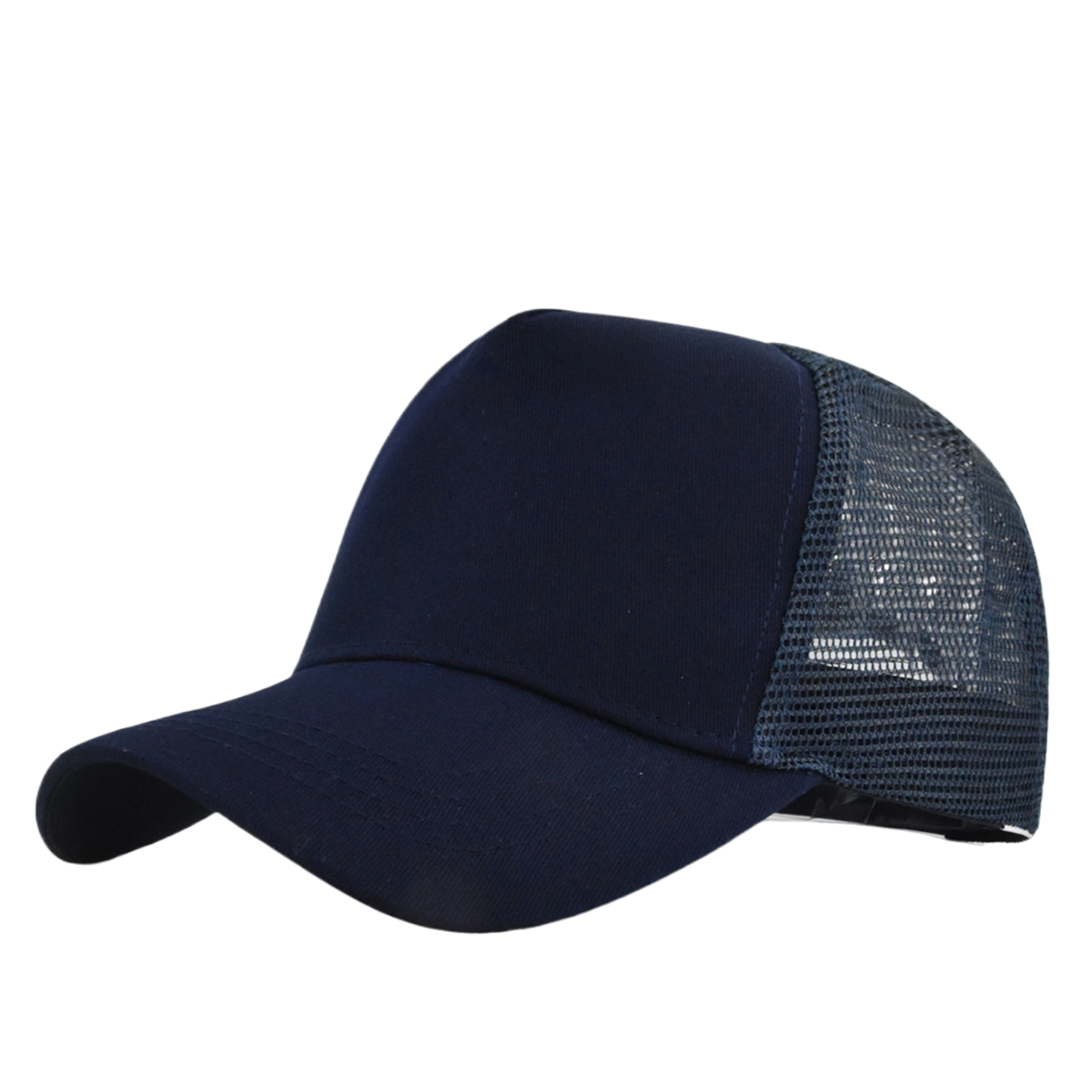MOQ50 Hard Top 5-Panel Mesh Trucker Cap 5