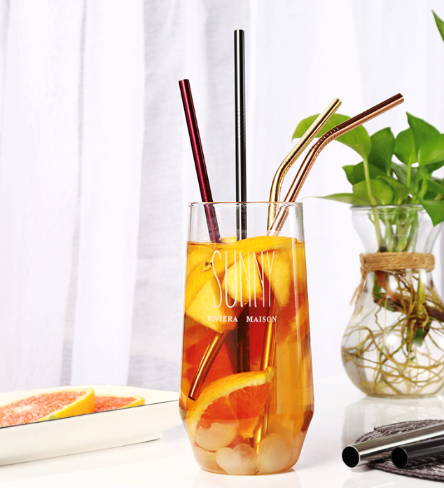 Reusable stainless steel drinking straw 1