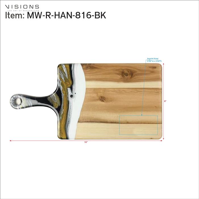 Medium Rectangle Acacia Board With Handle 2