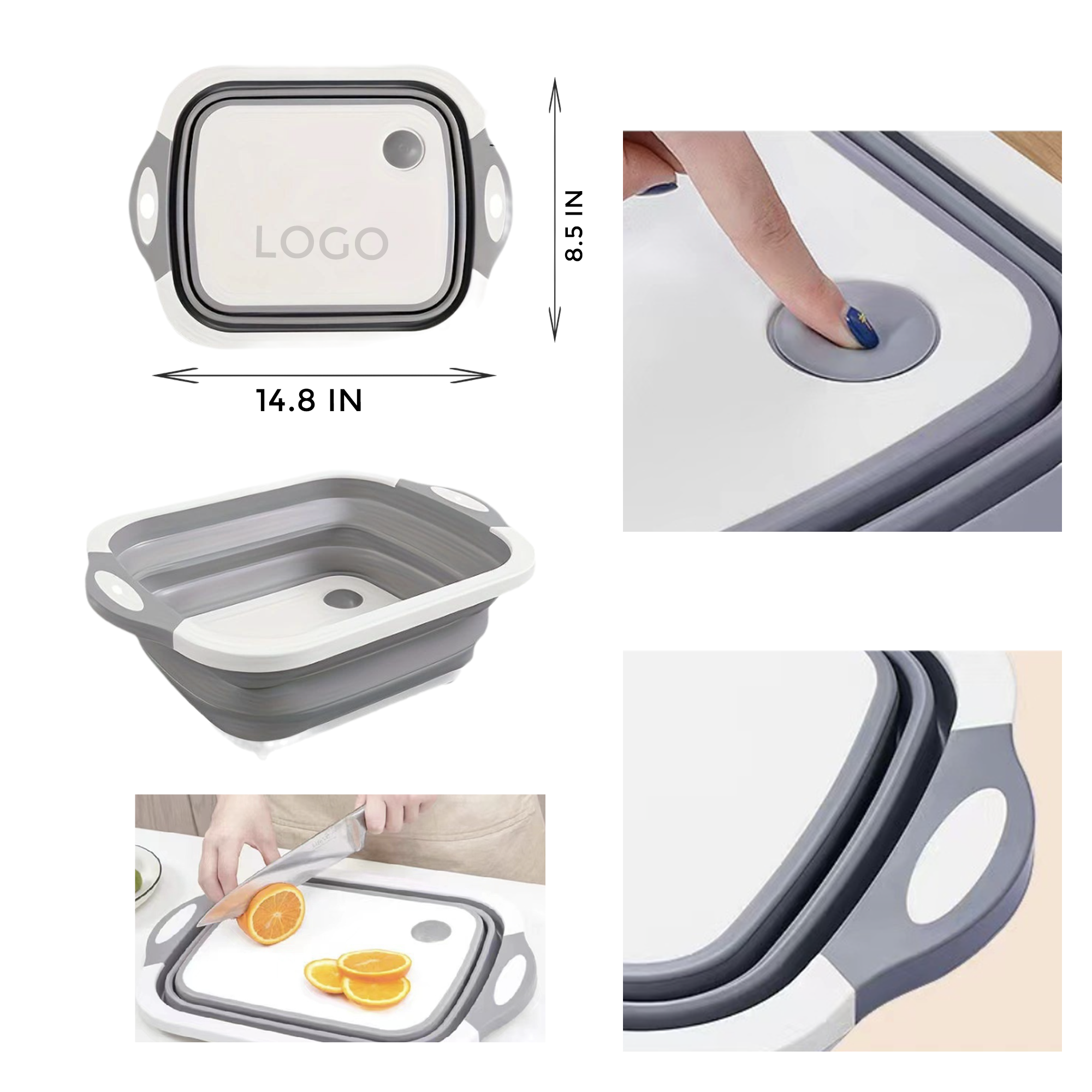 MOQ 10 PCS Hygienic Folding Plastic Cutting Board 1