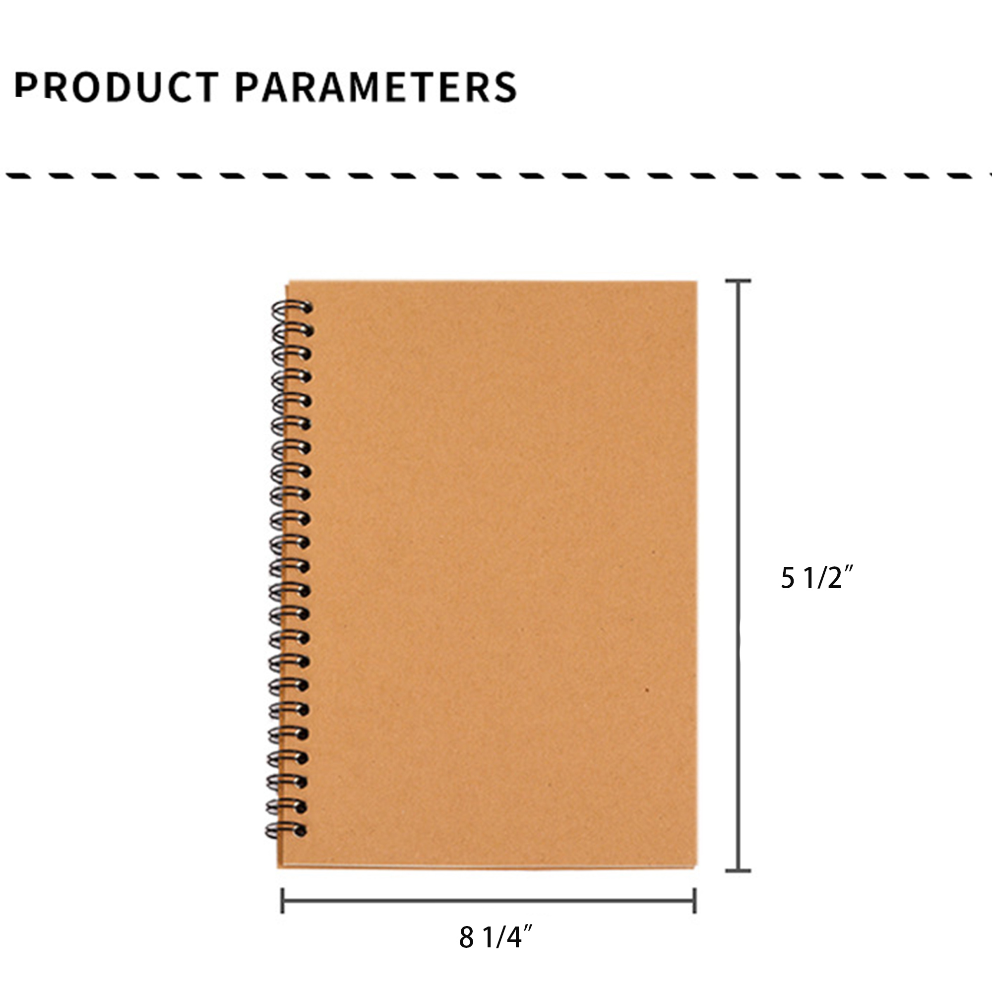 Vintage Kraft Paper Coil Book 1