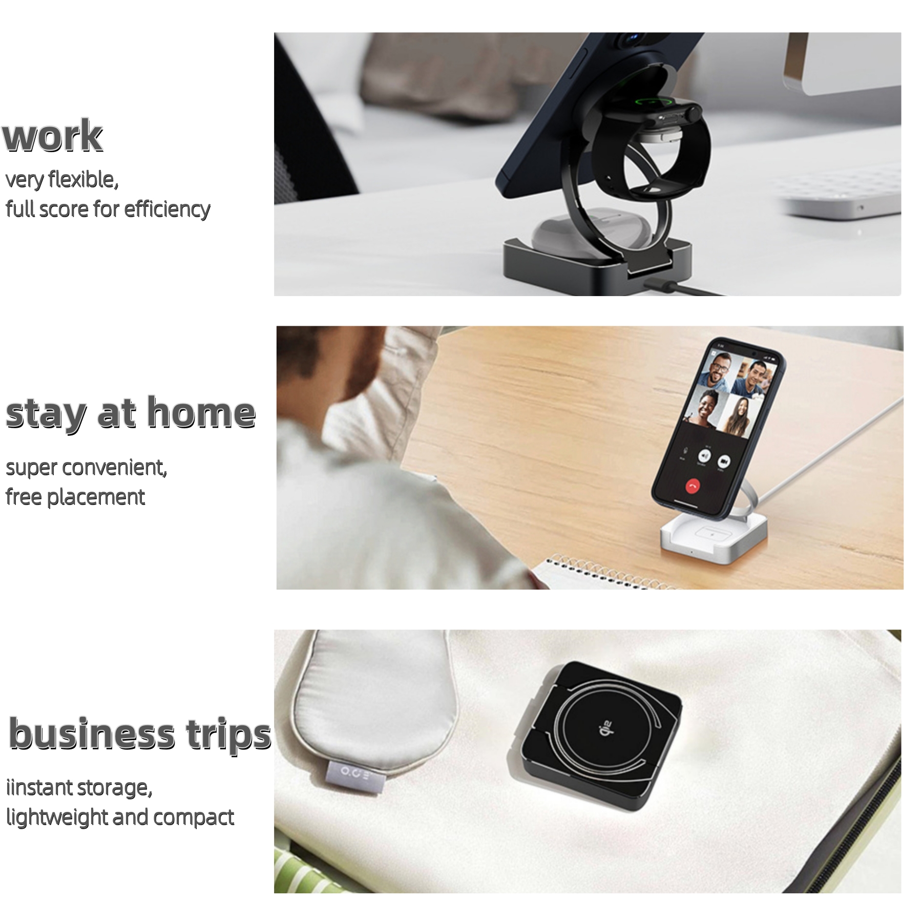 3-in-1 Foldable Wireless Charging Station 4