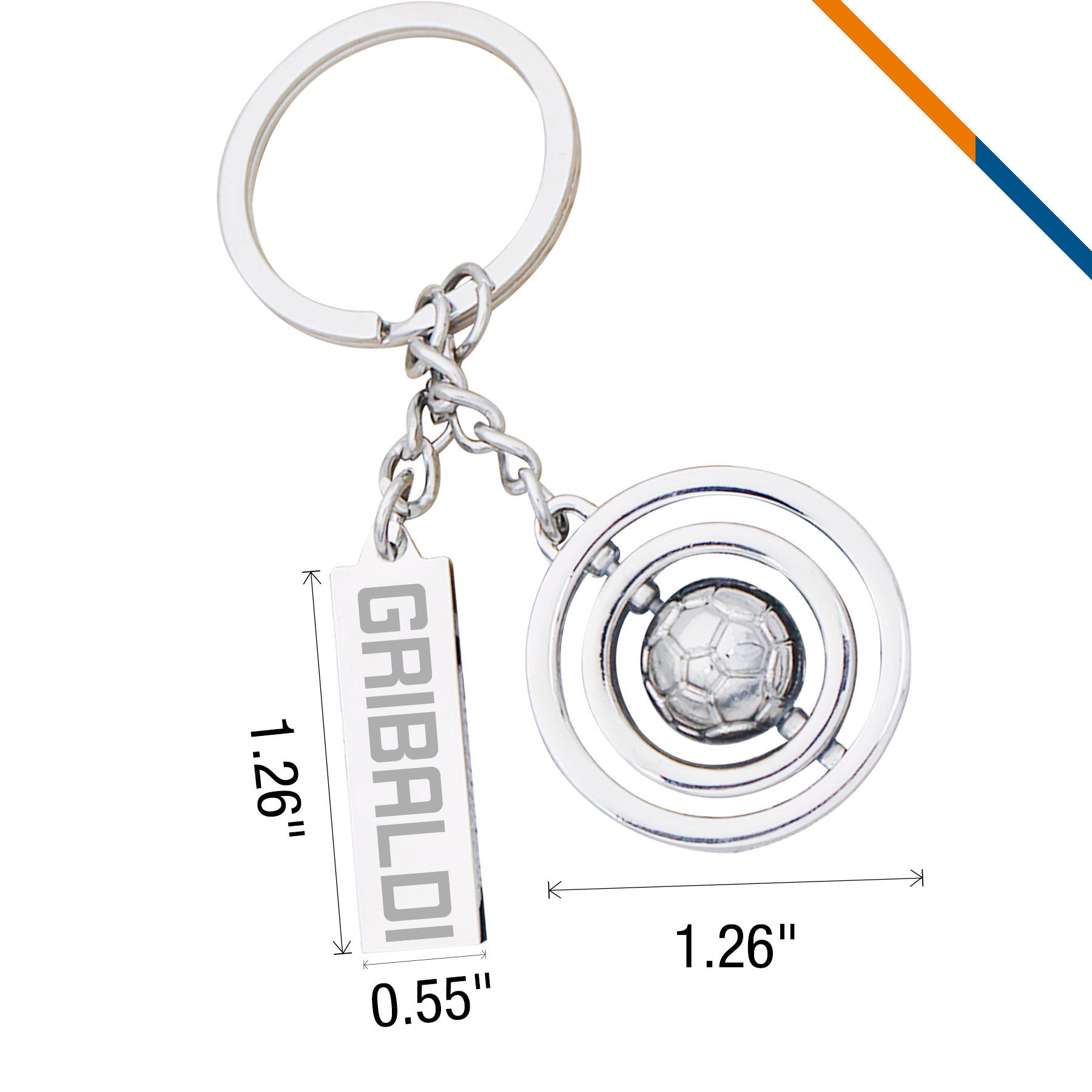 Soccer Metal Keyring 5