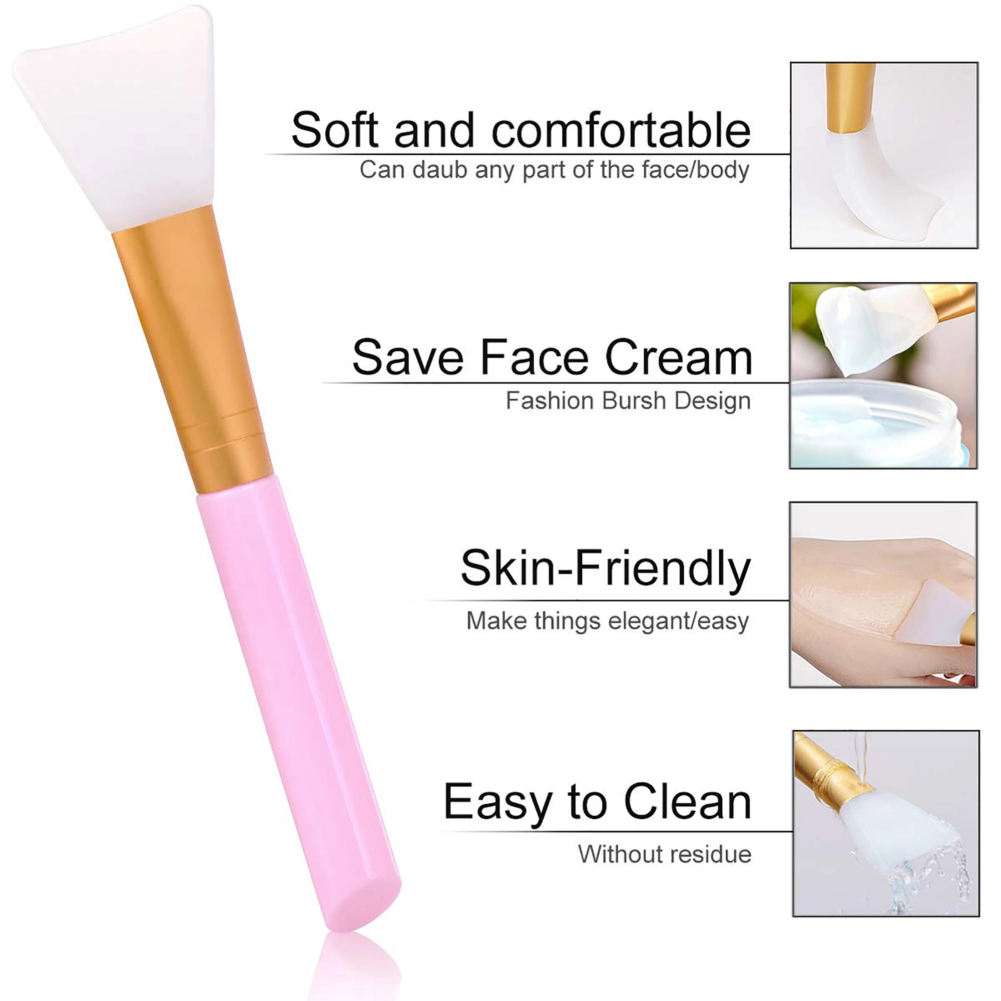 Soft Silicone Facial  Mask Brush 3