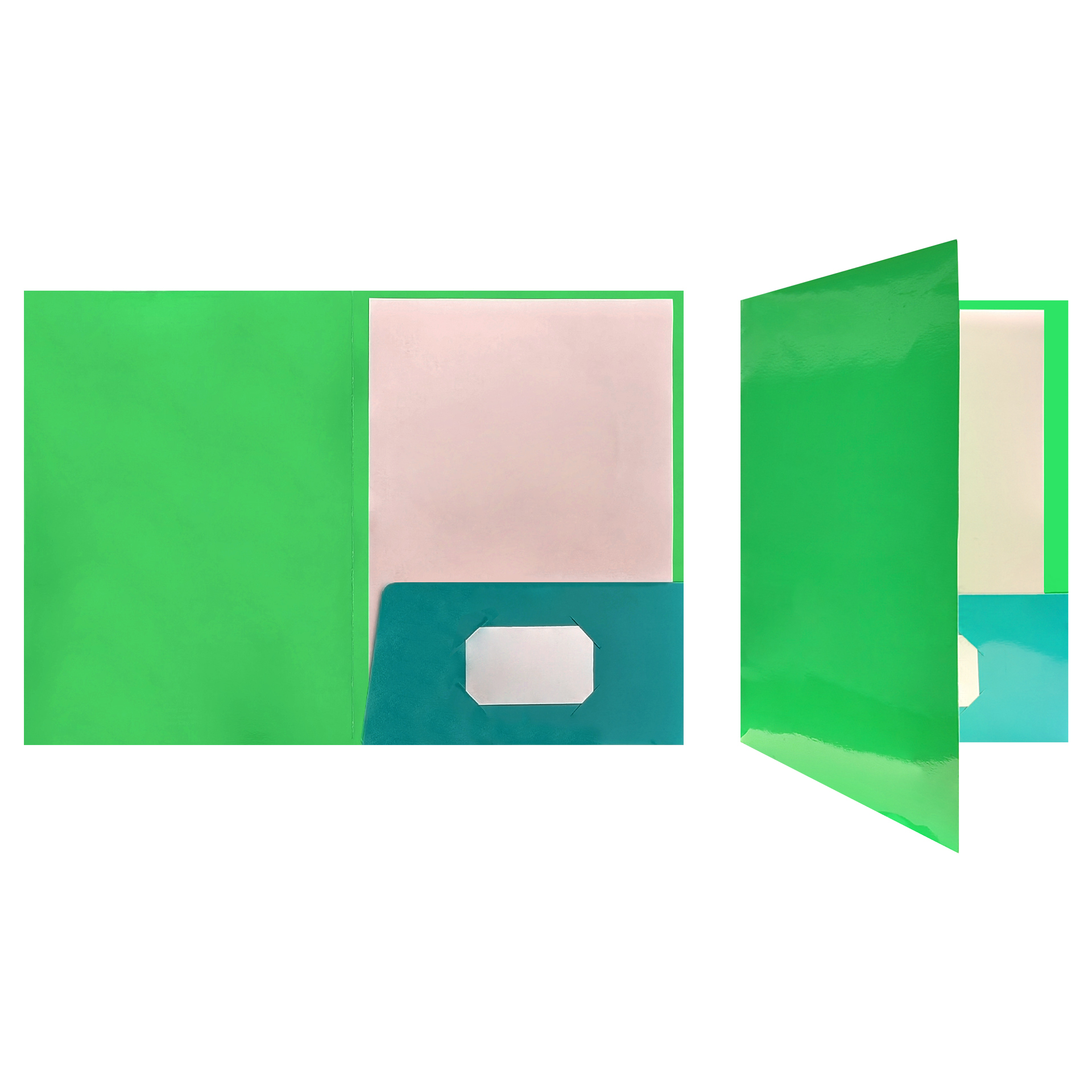 250gsm White Paper Card Folder With UV Gloss For A4 Paper 14