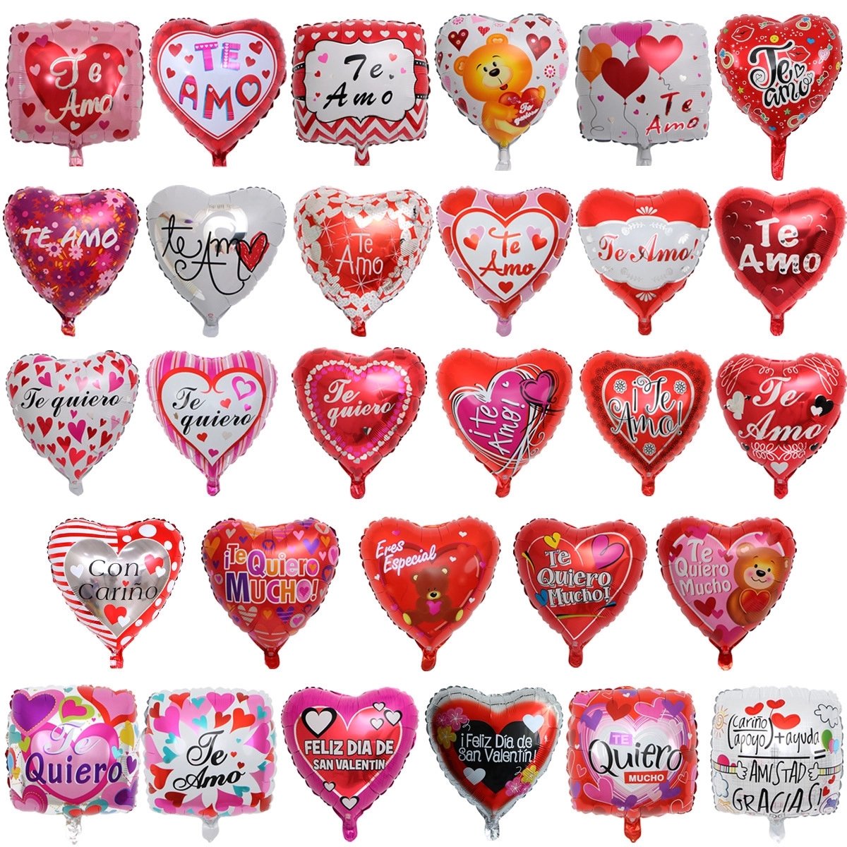 Mylar Balloon - 18" - Heart, Square Shaped 3
