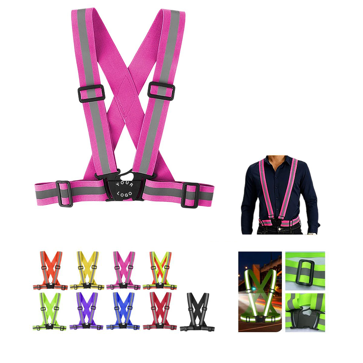 High Visibility Polyester Safety Vest 13