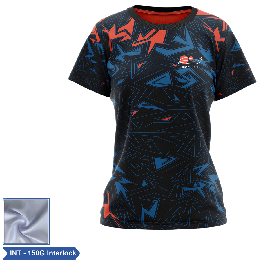 Women's Sublimation 150G Interlock Short Sleeve T-Shirt 4
