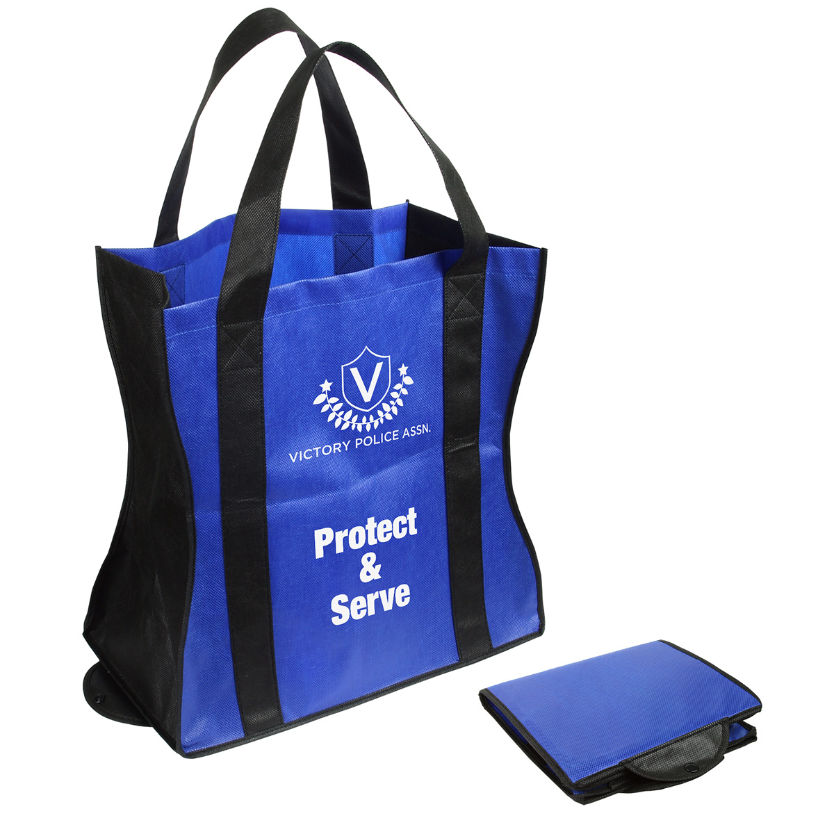 Wave Rider Non-Woven Folding Tote 22