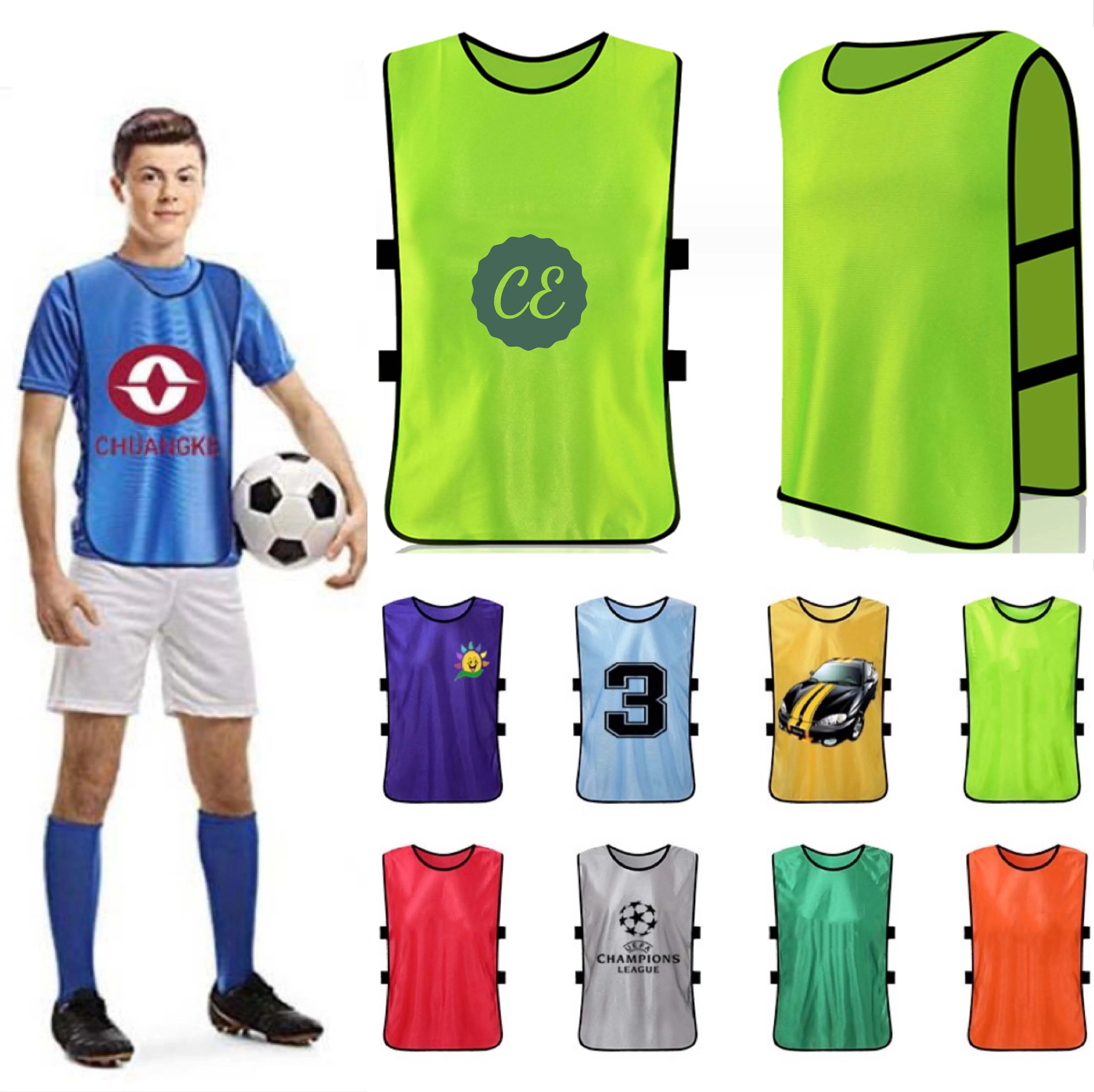 Football Jersey Sports Training Vests 2