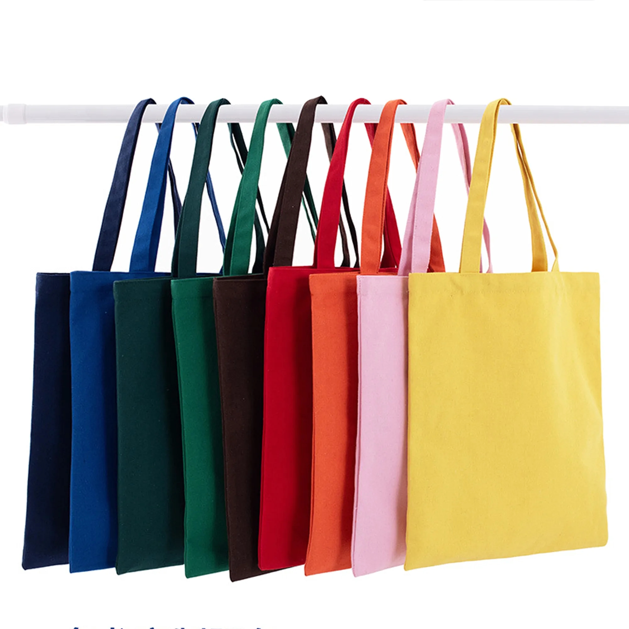Heavyweight Cotton Canvas Tote Bag w/Web Handles, custom tote bag with logo imprint 2