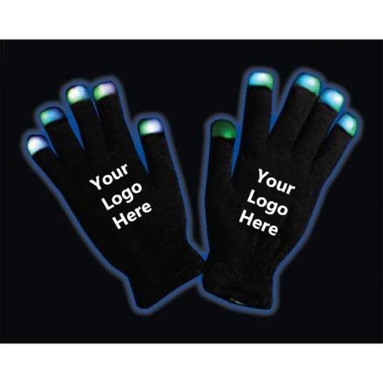 Black Light Up Gloves 2
