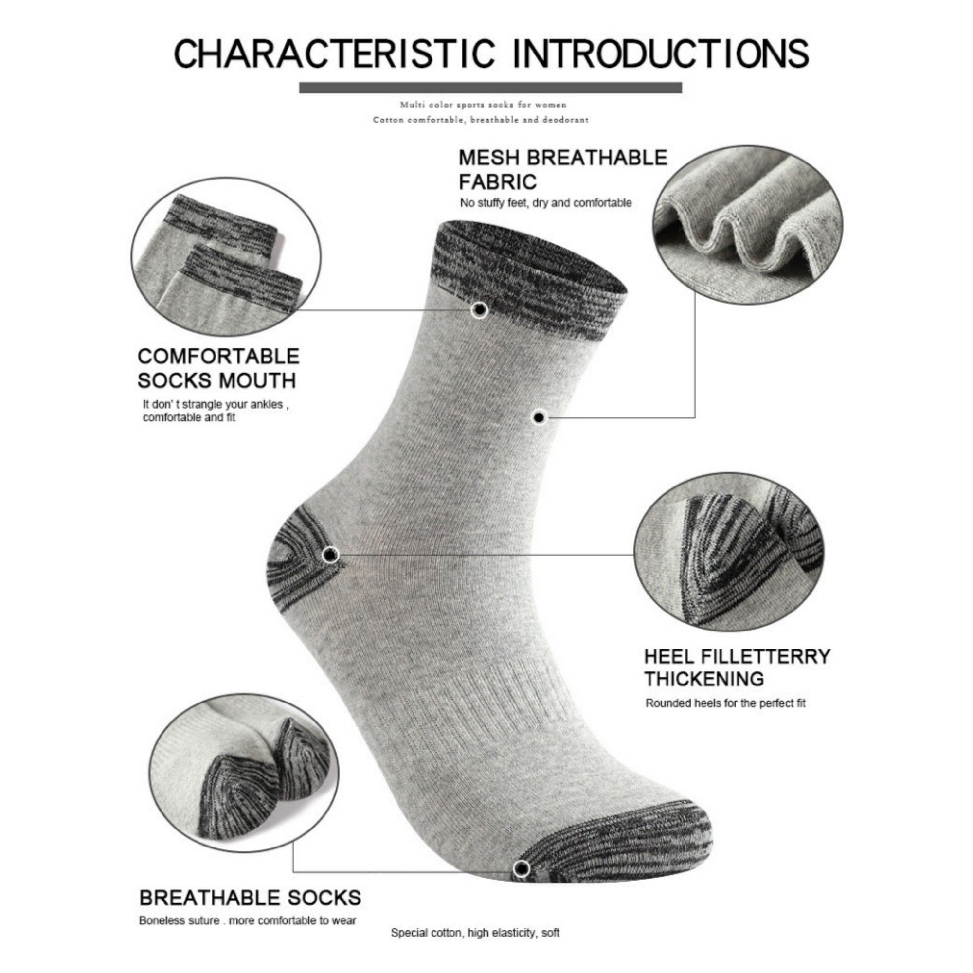Men's Mid-Calf Athletic Socks 1