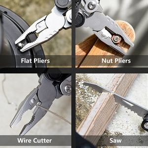 Versatile Multi Functional Scissors And Pliers Tool Kit With Wine Opener 28