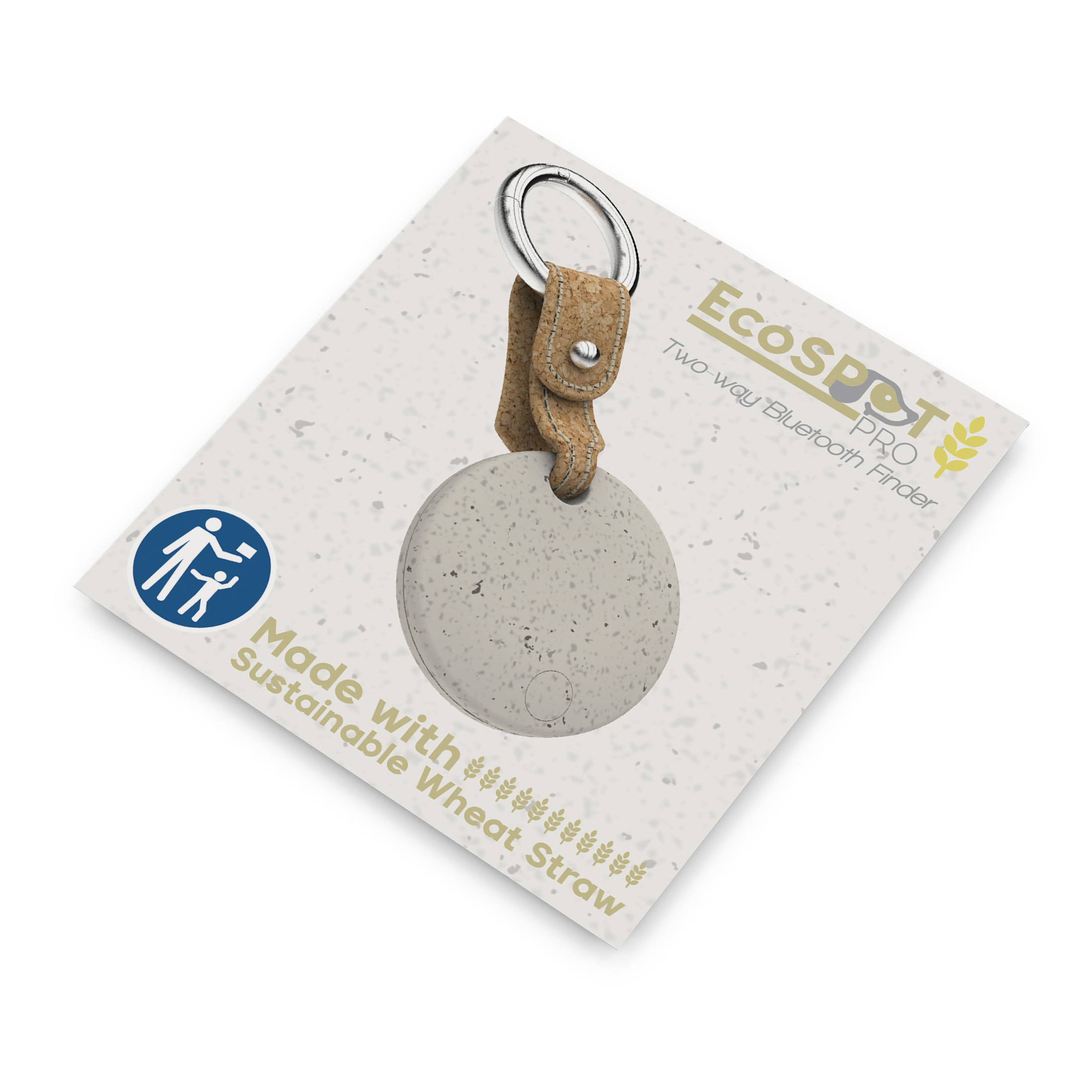 EcoSpot Pro: Eco-Conscious Bluetooth Tracker with Cork Keychain 9