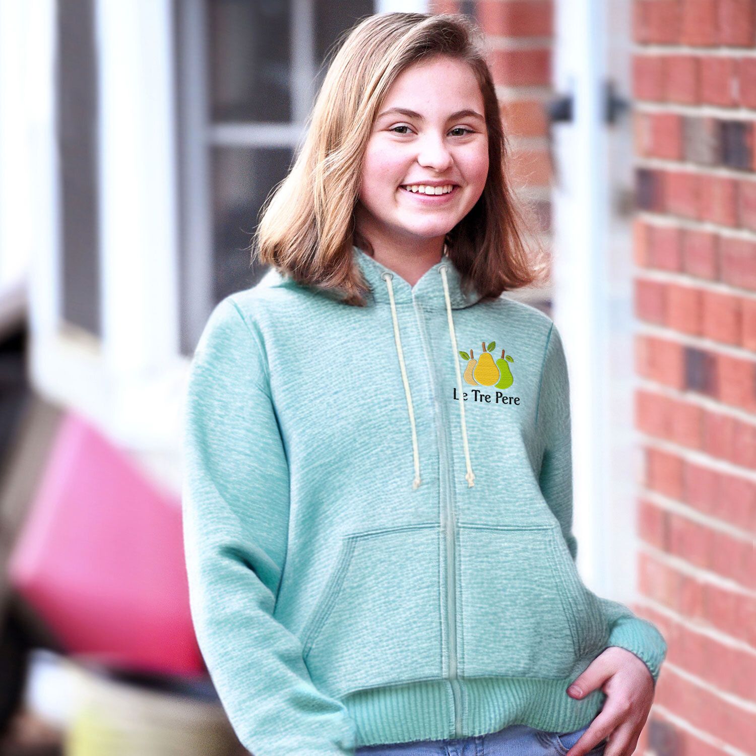 NANTUCKET ADULT FULL ZIP HOODIE - EMBROIDERED