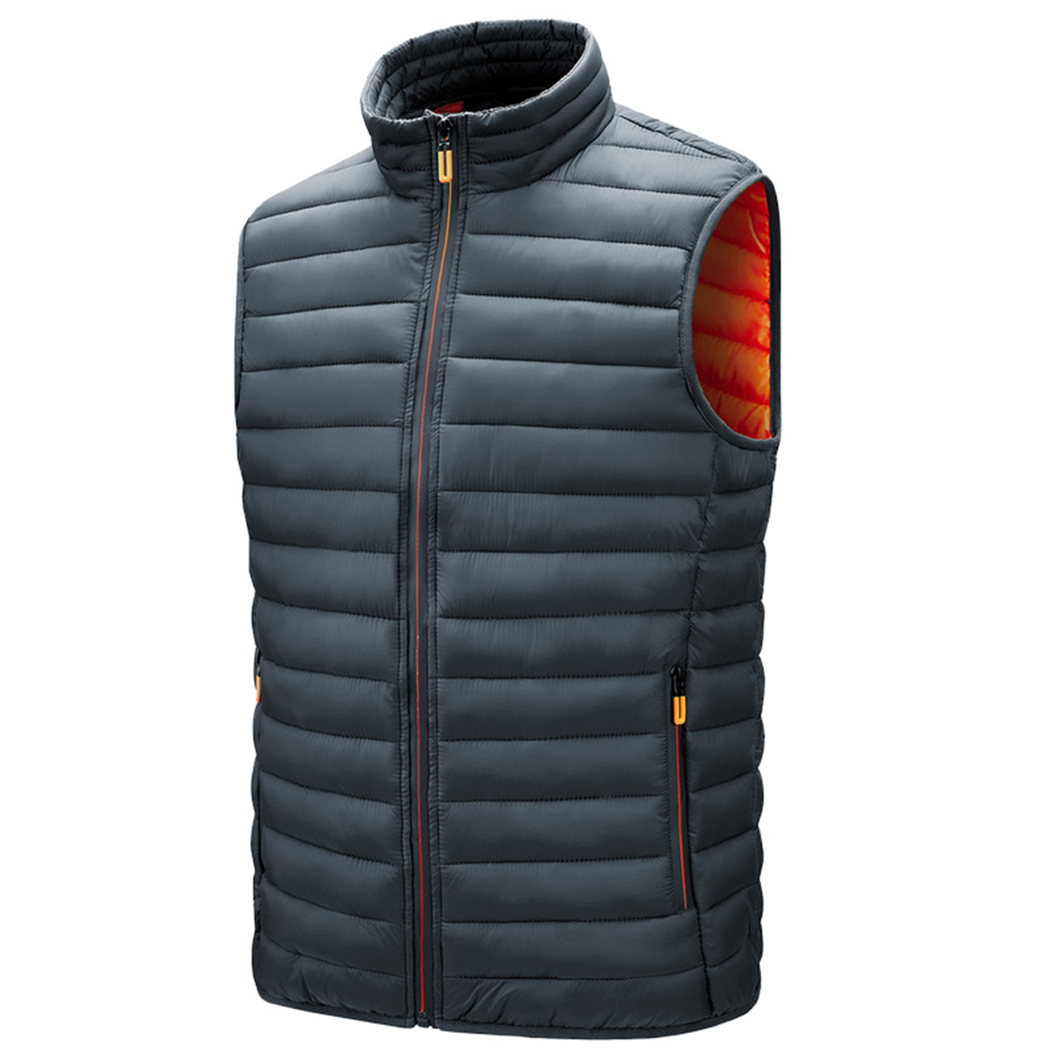 Men's Stand-up Collar Puffer Vest 7