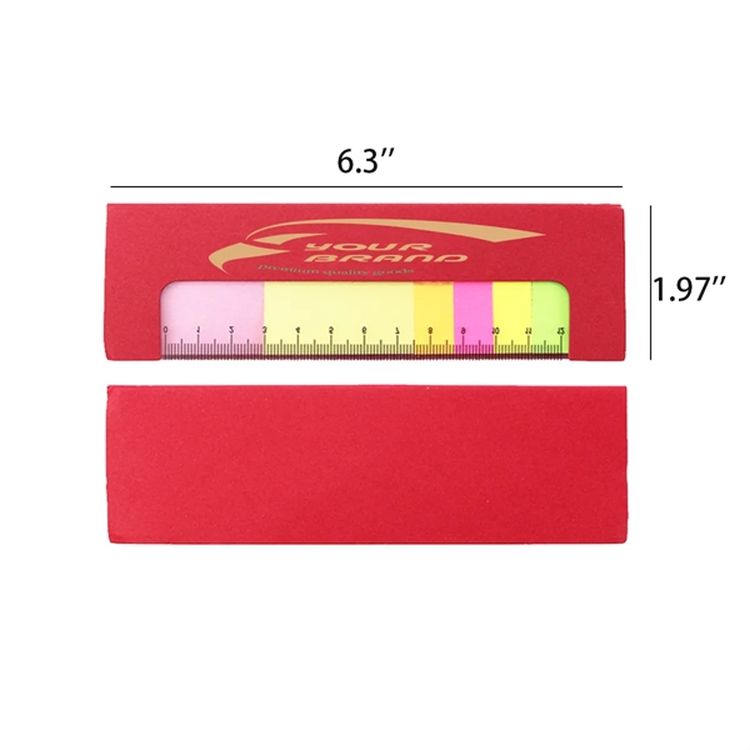 Adjustable Bookmark Sticky Notes with Ruler 2