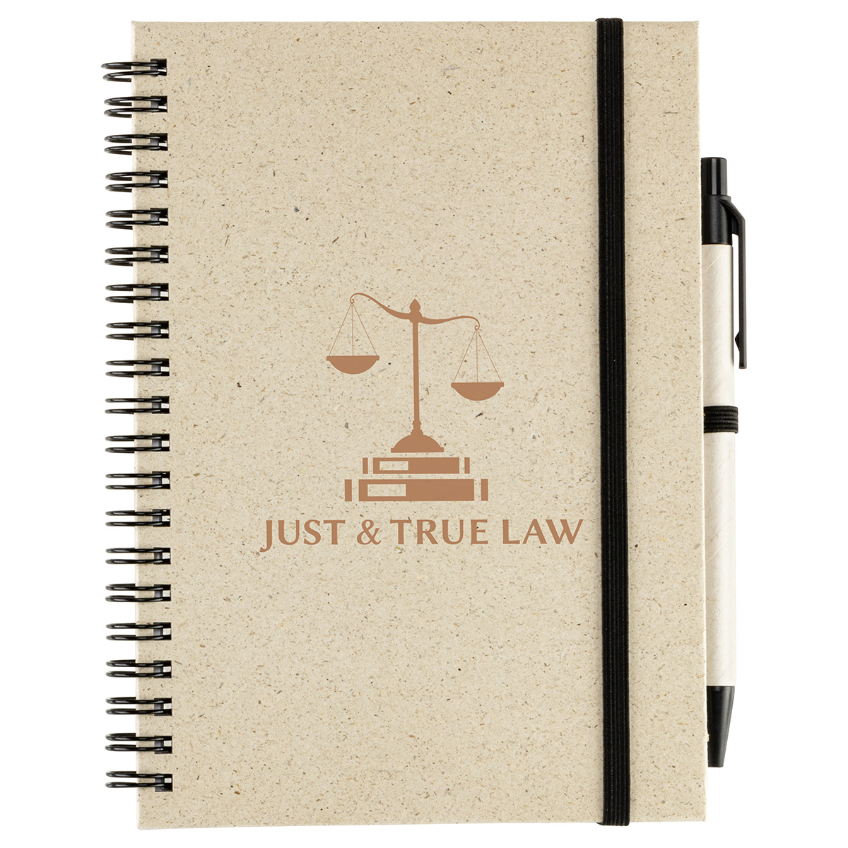 Prairie Fragrant Grass Recycled Spiral Notebook with Pen 5